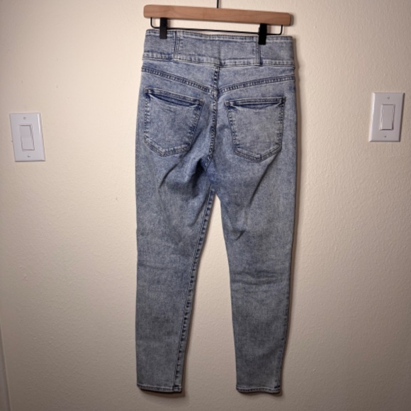 Veronica Beard Katherine Corset Extra High Rise Jeans Size 28 Button Fly Blue - Picture 3 of 6